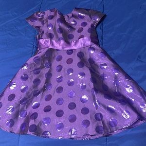Purple party dress,  American Girl Bitty Baby